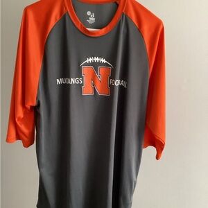 Mustangs Football Jersey – Vibrant Orange & Black Men’s Large